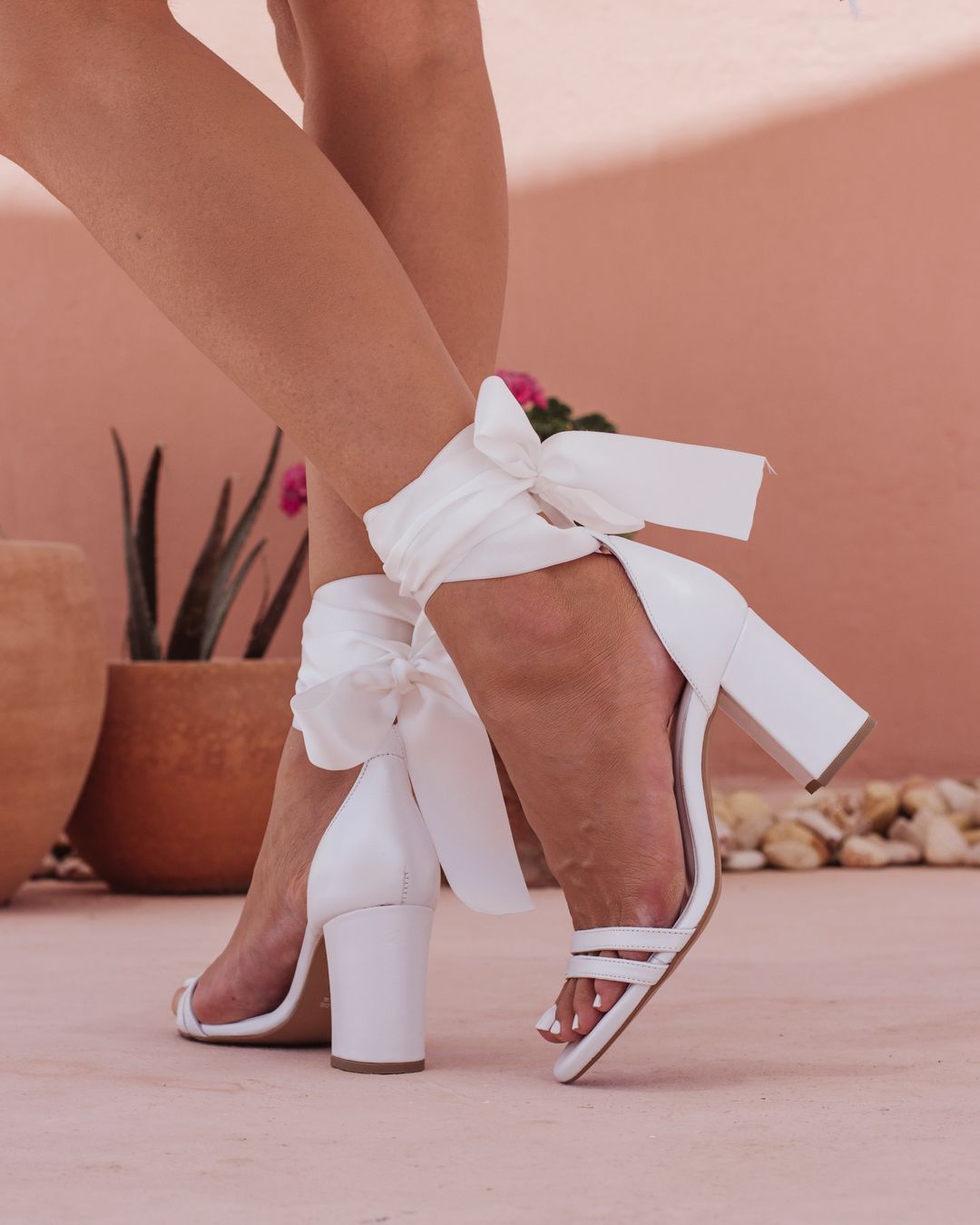 Celine white pearled wedding sandals dimitrasworkshop